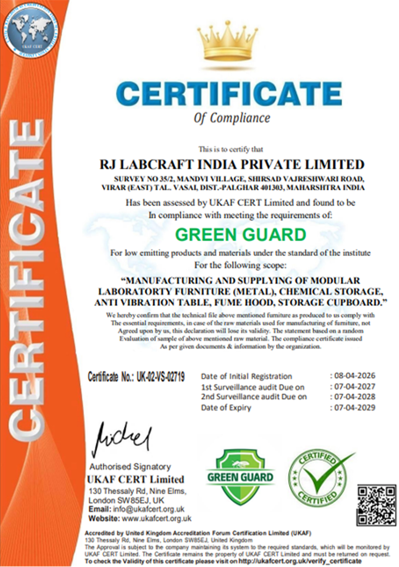 Green Guard Certification